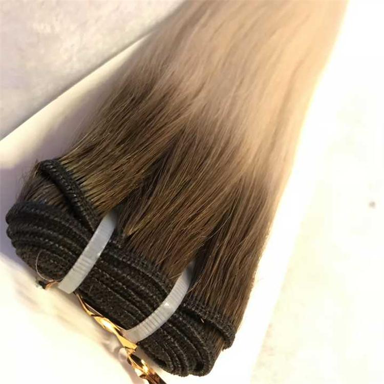 T color platinum bolonde hair weft #4/60A H50